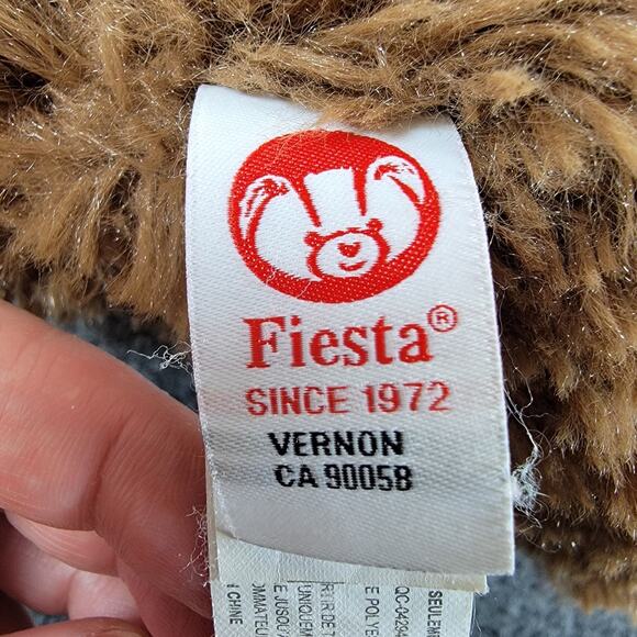Fiesta Scruffy Brown Sloth Plush 9.5in Sitting Stuffed Animal Cute Soft Toy - Picture 3 of 6